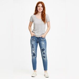 Twenty One Black Distressed Jeans Womens Size 5/6